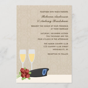 Invitaciones a la boda militar
