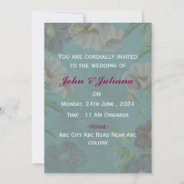 Invitaciones a la boda moderna