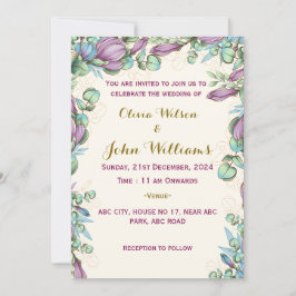 Invitaciones a la boda moderna