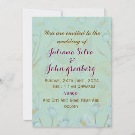 Invitaciones a la boda moderna