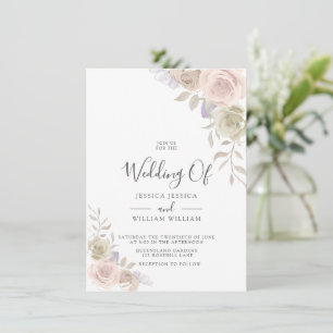 Invitaciones a la boda moderna y moderna en Rubor,
