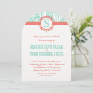 Invitaciones a la boda monocascal de mezquitas de 
