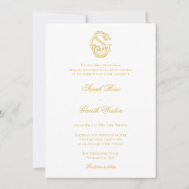 Invitaciones a la boda monograma SG o GS