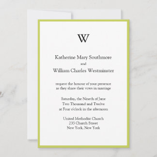 Invitaciones a la boda monogramada