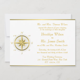 Invitaciones a la boda náutica blanca