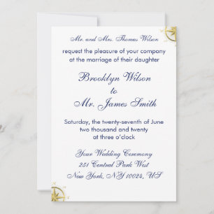 Invitaciones a la boda náutica blanca