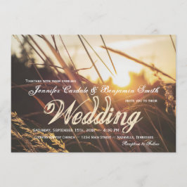 Invitaciones a la boda otoño/otoño del atardecer d