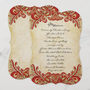 Invitaciones a la boda Paisley Peacock Colours