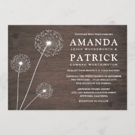 Invitaciones a la boda por campo de Dandelion Barn