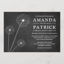 Invitaciones a la boda por campo de Dandelion Chal