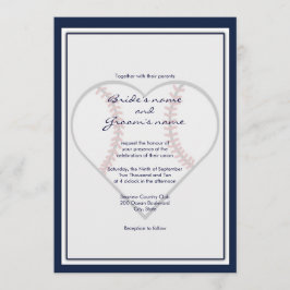 Invitaciones a la boda por el tema del béisbol