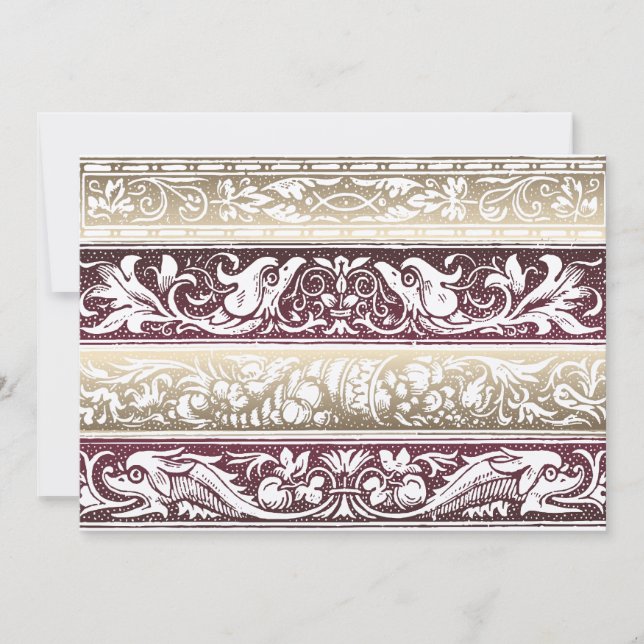 Invitaciones a la boda renacentista (Anverso)