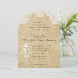 Invitaciones a la boda rústica de canto y bodas en