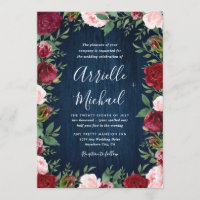 Invitaciones a la boda rústica de la Marina Marsal