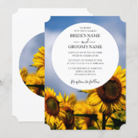 Invitaciones a la boda rústica del cielo azul gira