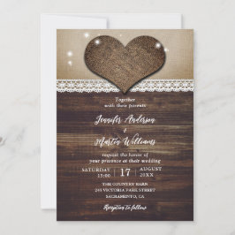 Invitaciones a la boda rústica por países