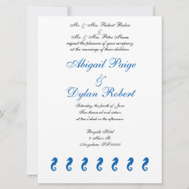 Invitaciones a la boda "Sea Horse Serenity"