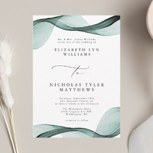Invitaciones a la boda todo en uno de Emerald Gree