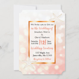 Invitaciones a la boda tropical del pez estrella d