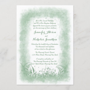 Invitaciones a la boda veraniega de color de agua