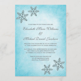 Invitaciones a la boda Verde azulada por la espuma