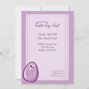 Invitaciones a la cacería de huevos en Semana Sant