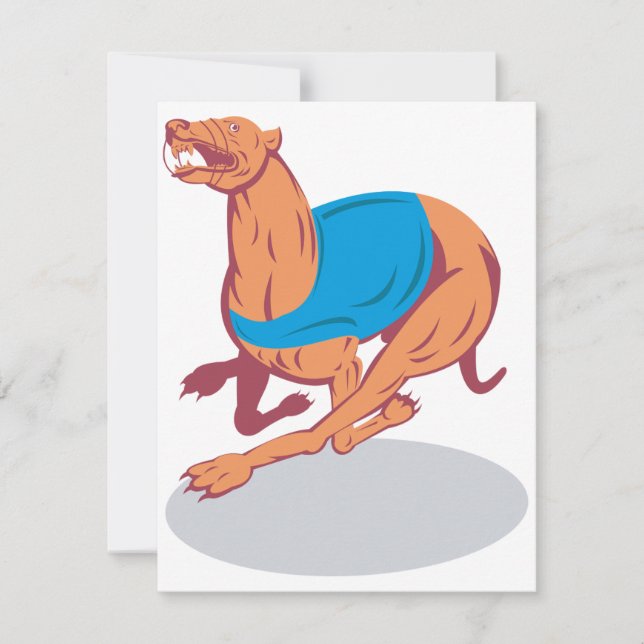 Invitaciones a la Carreras de Greyhound (Anverso)