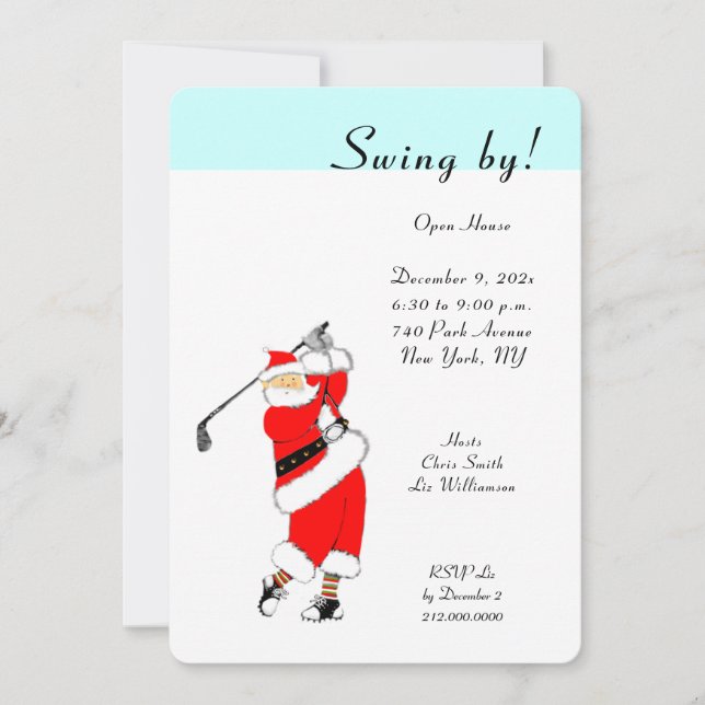 Invitaciones a la Casa Abierta de Navidad (Anverso)
