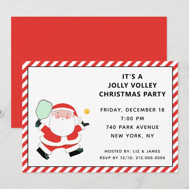 Invitaciones a la Casa Abierta para navidades (Anverso / Reverso)