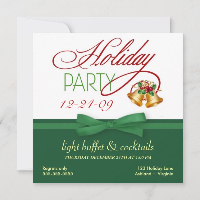 Invitaciones a la Casa de Navidades (Anverso)