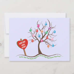 Invitaciones a la caza de huevos en Pascua