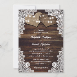 Invitaciones a la celebración de bodas de madera r