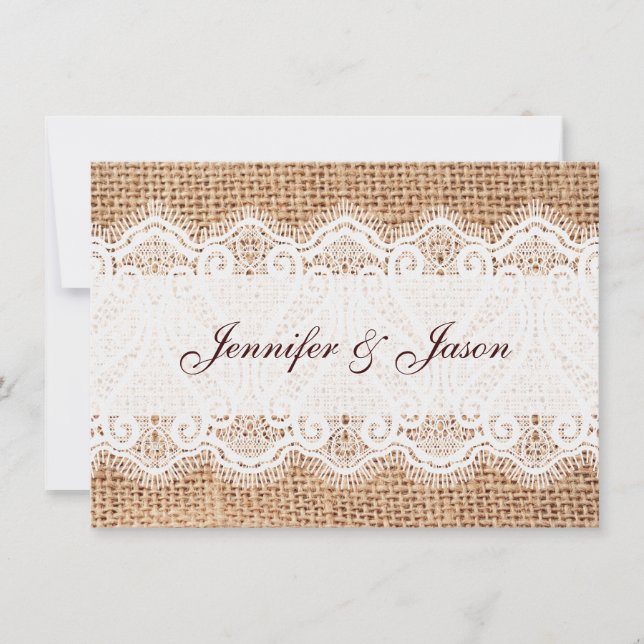 Invitaciones a la celebración de bodas en el campo (Anverso)