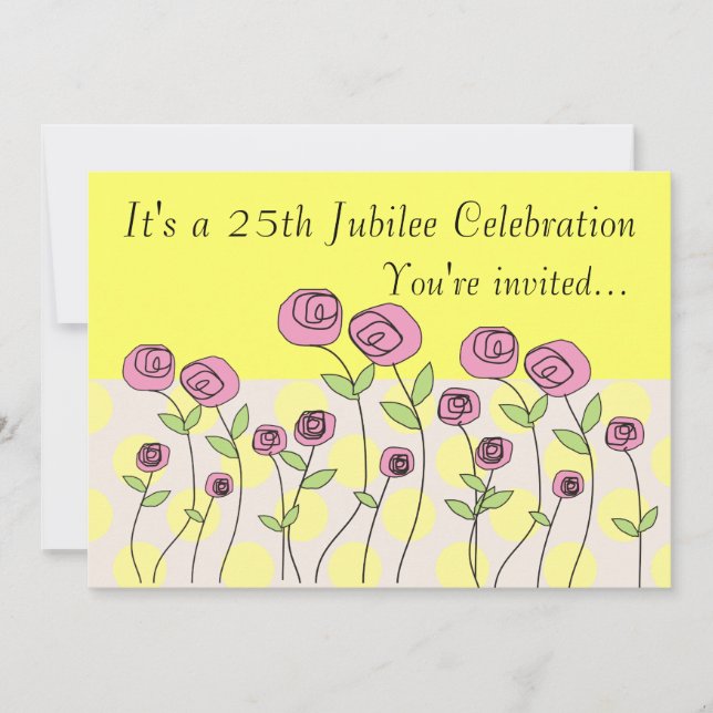Invitaciones a la celebración del 25° aniversario  (Anverso)