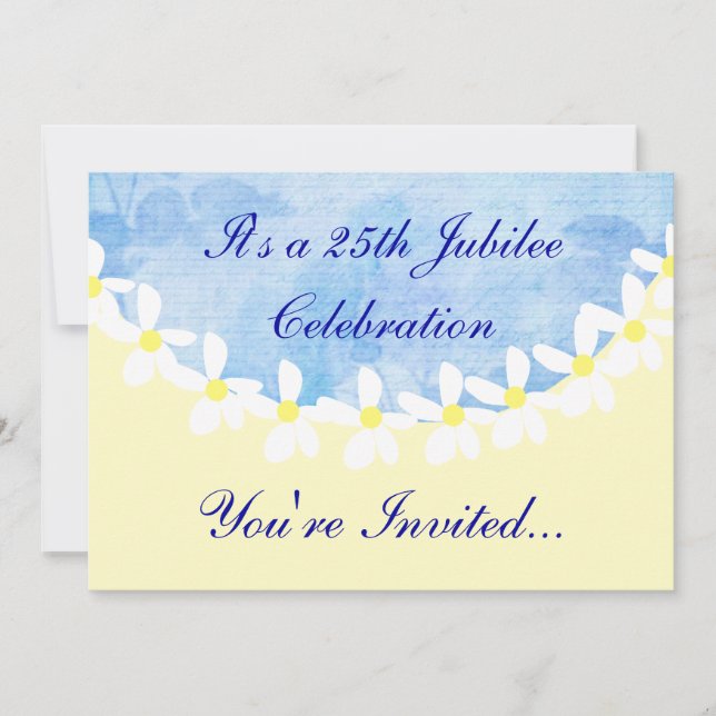 Invitaciones a la celebración del 25° aniversario  (Anverso)