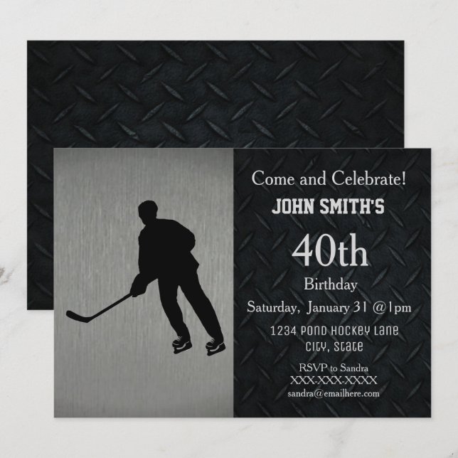 Invitaciones a la celebración del cumpleaños del h (Anverso / Reverso)