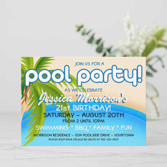 Invitaciones a la celebración del Fiesta de la pis (Anverso de pie)