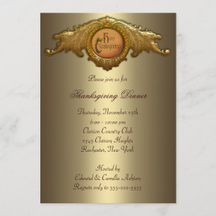 Invitaciones a la cena de Acción de Gracias
