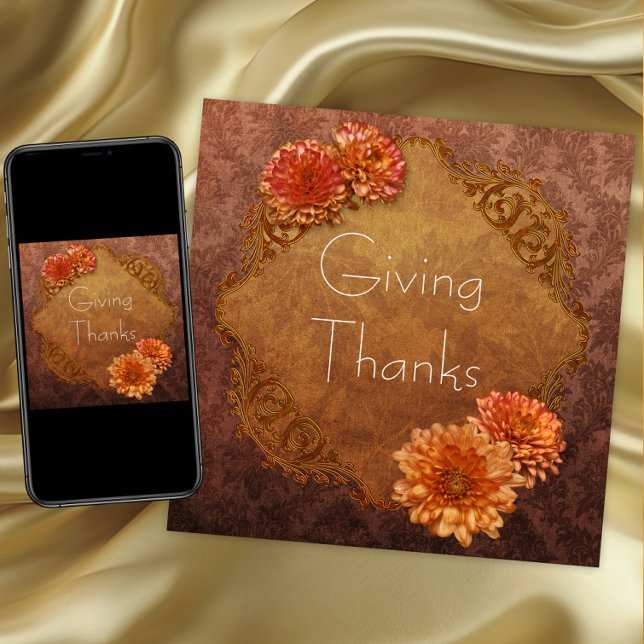 Invitaciones a la cena de Acción de Gracias de Dam (Thanksgiving dinner invitations. Digital download and printed invitations available.)