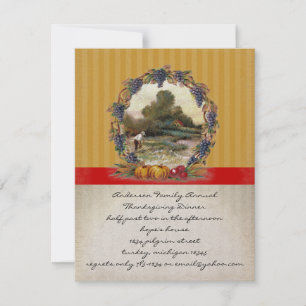 Invitaciones a la cena de Acción de Gracias de la