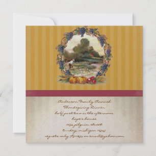 Invitaciones a la cena de Acción de Gracias de la