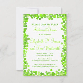 Invitaciones a la cena de Boda Confetti