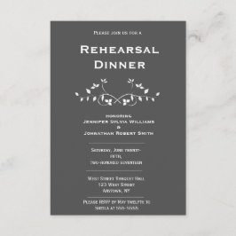 Invitaciones a la cena de Chalkboard Vines