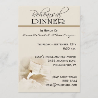 Invitaciones a la cena de ensayo