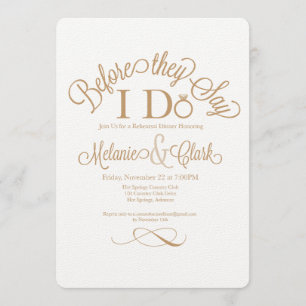 Invitaciones a la cena de ensayo