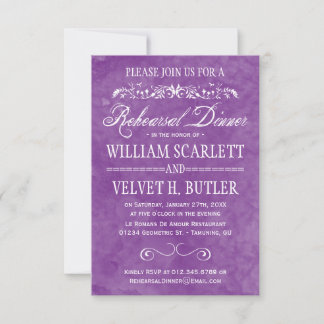 Invitaciones a la cena de ensayo de acuarela
