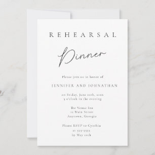 Invitaciones a la cena de ensayo de tipografía min