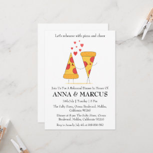 invitaciones a la cena de ensayo divertida de amor