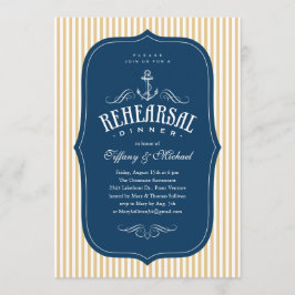Invitaciones a la cena de ensayo náutico