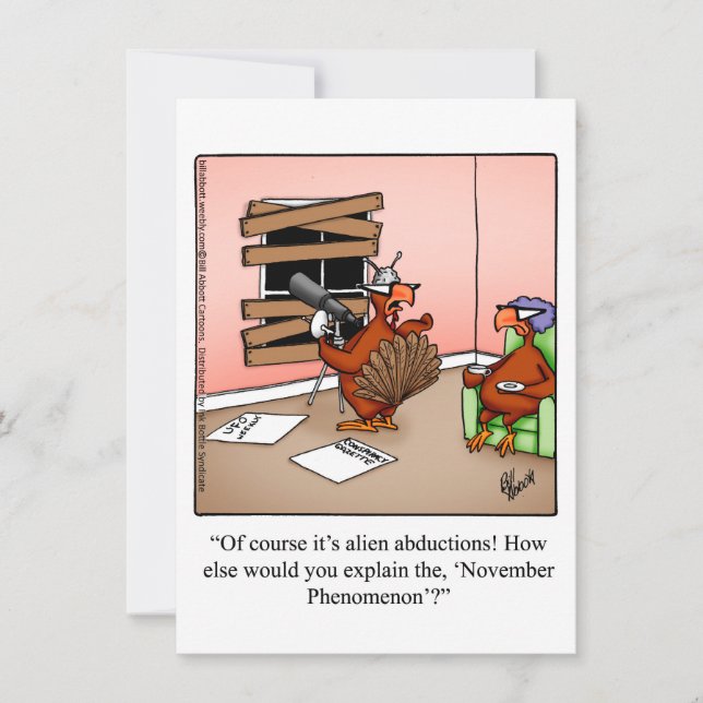 Invitaciones a la cena de humor de los Acción de G (Anverso)